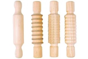 Textured Dough Rolling Pins - Set of 4