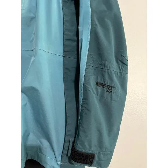 The North Face Teal Summit Series Nylon Gore-Tex Hooded Jacket Coat Size Medium
