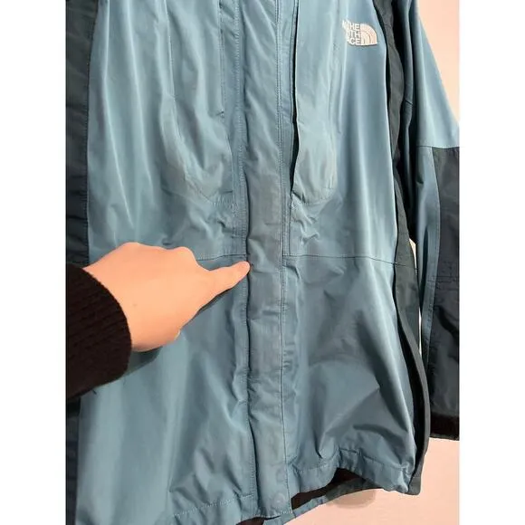 The North Face Teal Summit Series Nylon Gore-Tex Hooded Jacket Coat Size Medium