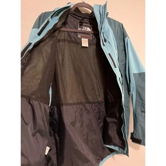 The North Face Teal Summit Series Nylon Gore-Tex Hooded Jacket Coat Size Medium