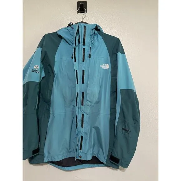 The North Face Teal Summit Series Nylon Gore-Tex Hooded Jacket Coat Size Medium
