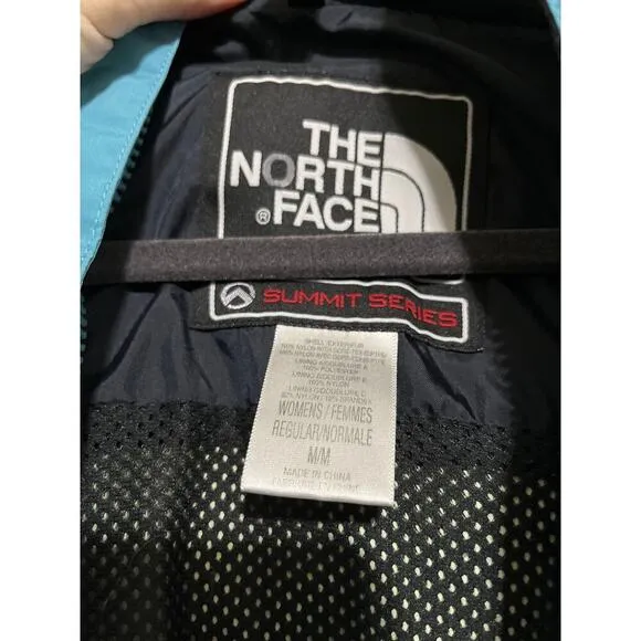 The North Face Teal Summit Series Nylon Gore-Tex Hooded Jacket Coat Size Medium