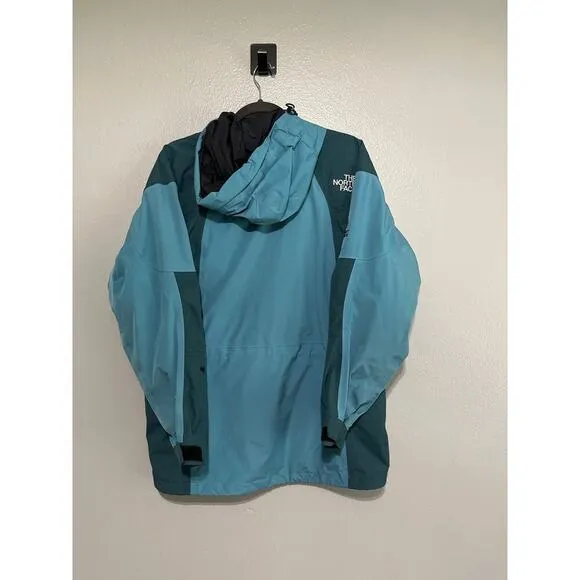 The North Face Teal Summit Series Nylon Gore-Tex Hooded Jacket Coat Size Medium