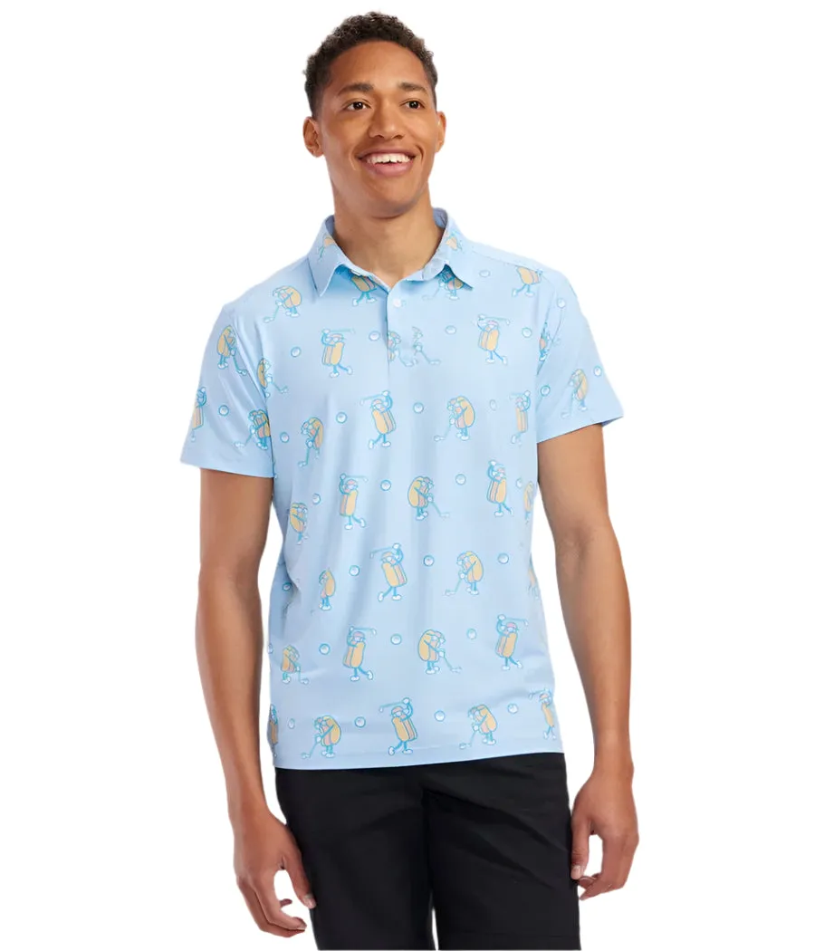 Tipsy Elves Sizzlin' Swing Mens Golf Polo