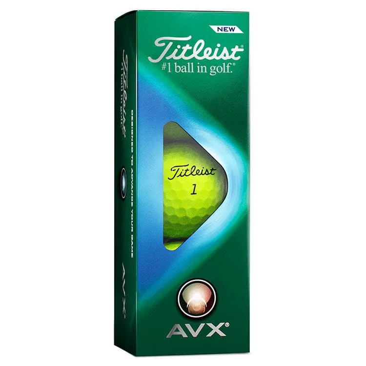 Titleist AVX - Pelotas de golf amarillas (12 unidades)