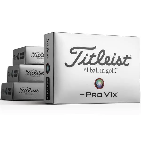 Titleist Pro V1x Izquierda Dash Blanco Pelotas de golf 48Pk