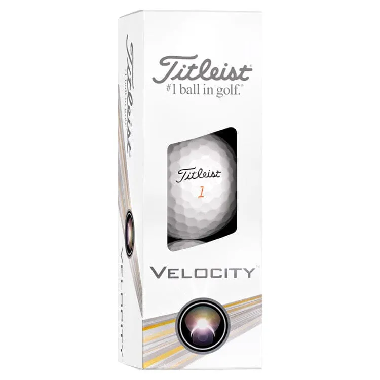 Titleist Velocity - Pelotas de golf blancas (12 unidades)