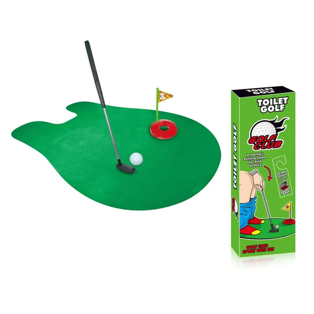 Toilet Golf Potty Time Novelty Putting Game