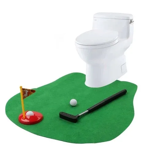 Toilet Golf Potty Time Novelty Putting Game