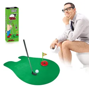 Toilet Golf Potty Time Novelty Putting Game