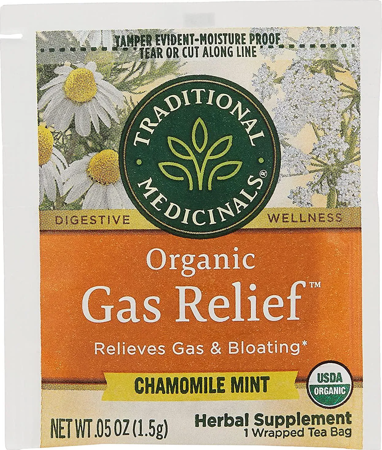 Traditional Medicinals, Tea Organic Gas Relief, 16 Bags