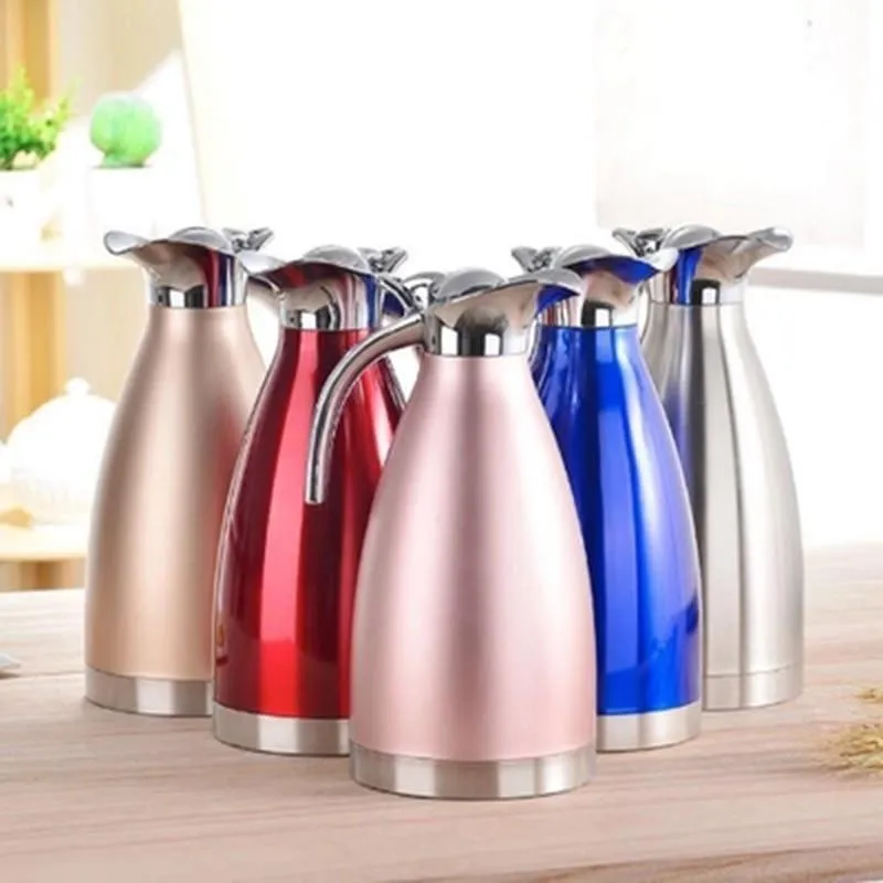Two (2)Liter Double-Wall Vacuum Insulated Stainless Steel Coffee Pot