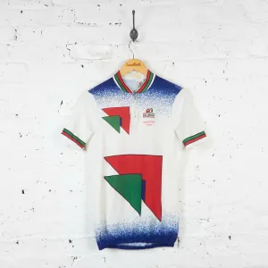 Ultima Patterned Cycling Jersey - White - L