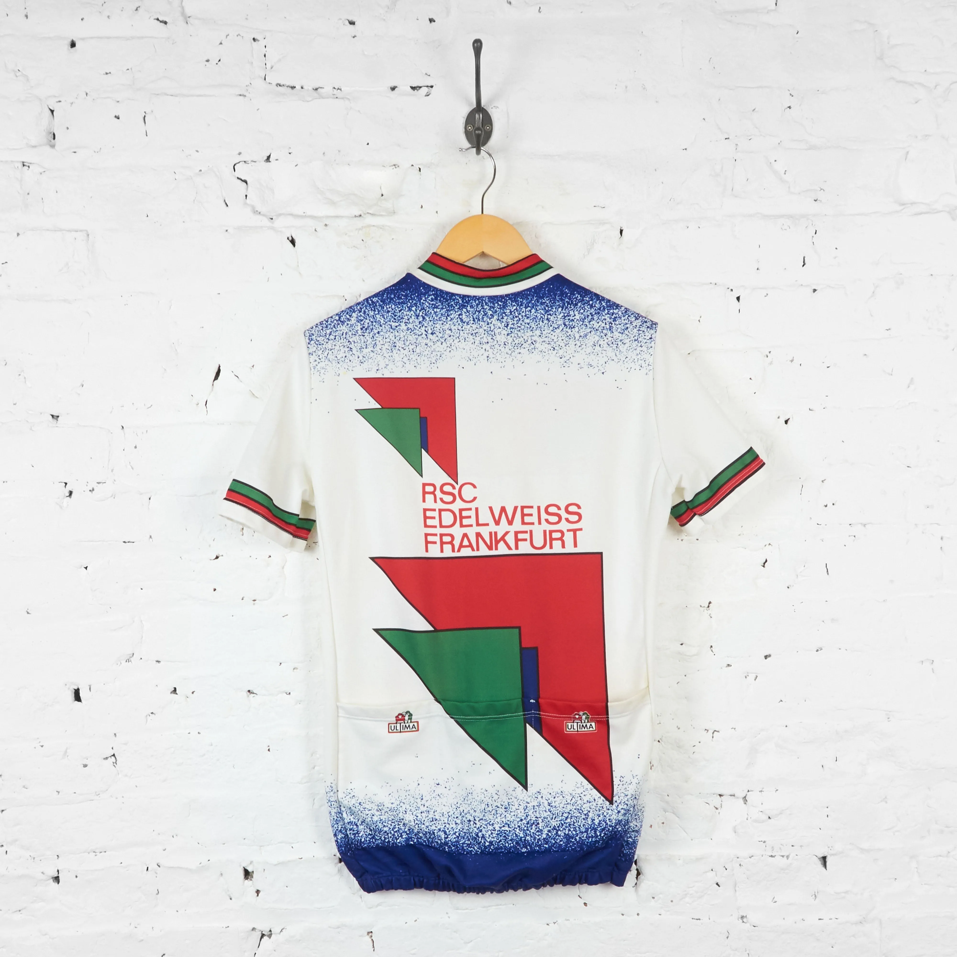 Ultima Patterned Cycling Jersey - White - L