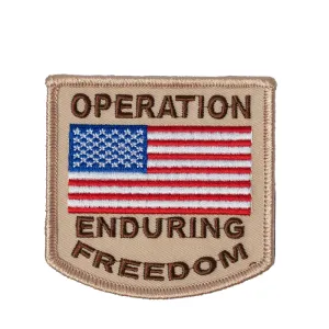 US Military USAR Operation Enduring Freedom Iron On Patch