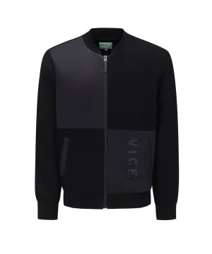 Vice Golf Atelier Men Jersey Block Zip Up - Black