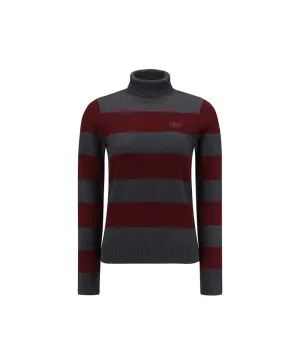Vice Golf Atelier Women's Striped Hi-Neck Sweater - 2 Colors