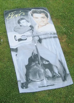 Vintage Elvis Beach Towel