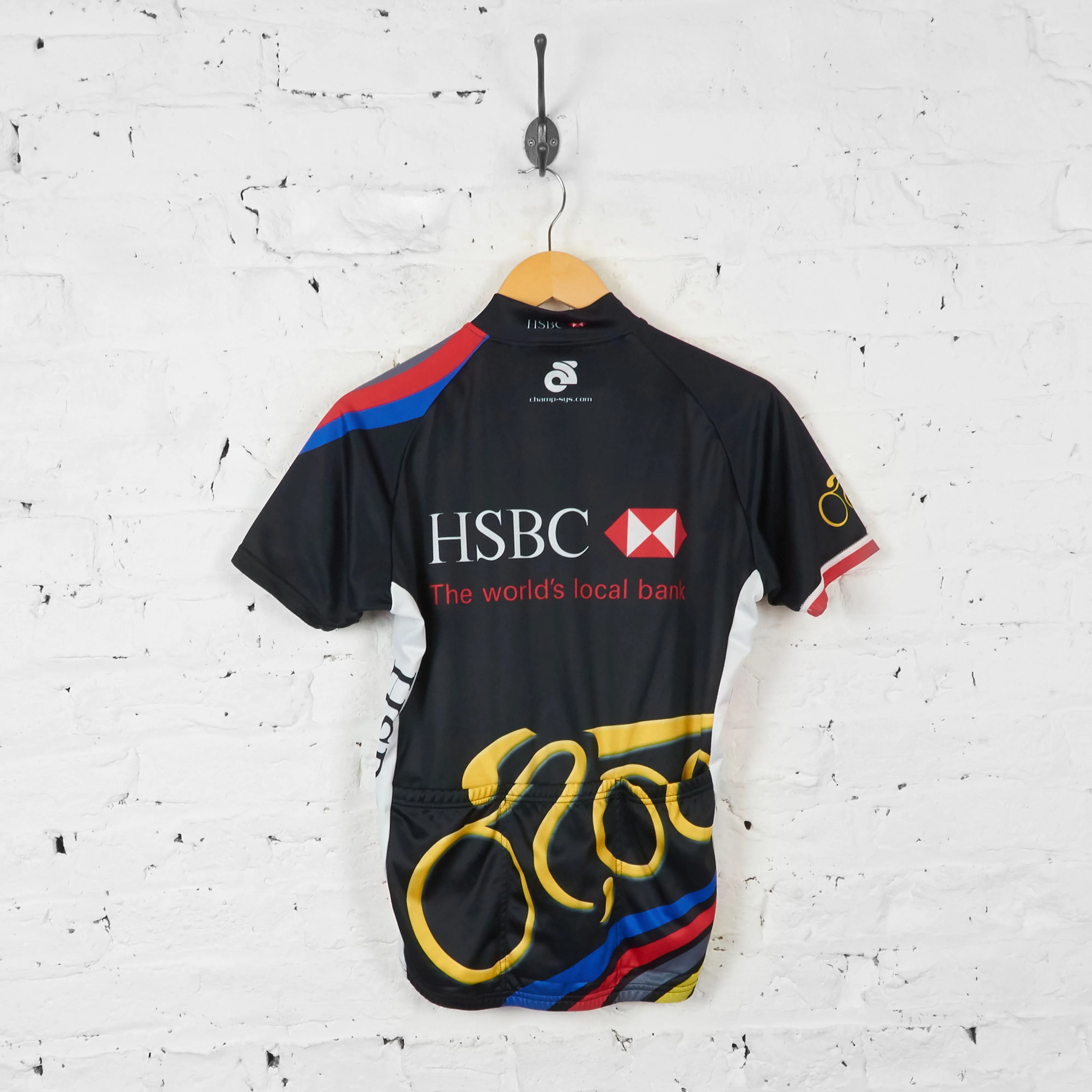 Vintage HSBC Cycling Jersey - Black - L