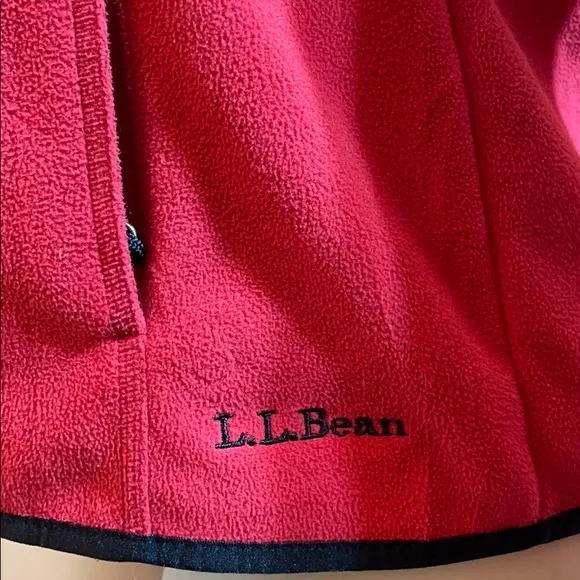 Vintage L.L.Bean Red Zip Up Outdoor Thermal Jacket