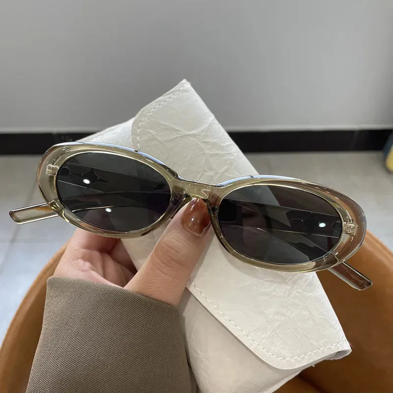 Vintage Oval Frame Sunglasses