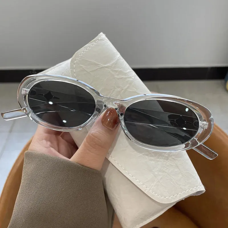 Vintage Oval Frame Sunglasses