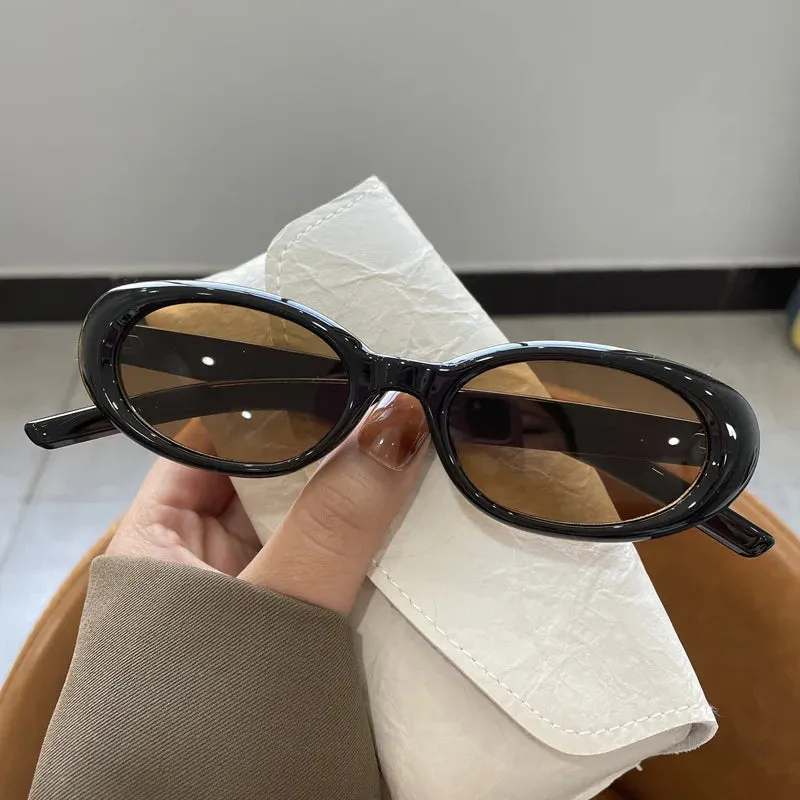 Vintage Oval Frame Sunglasses