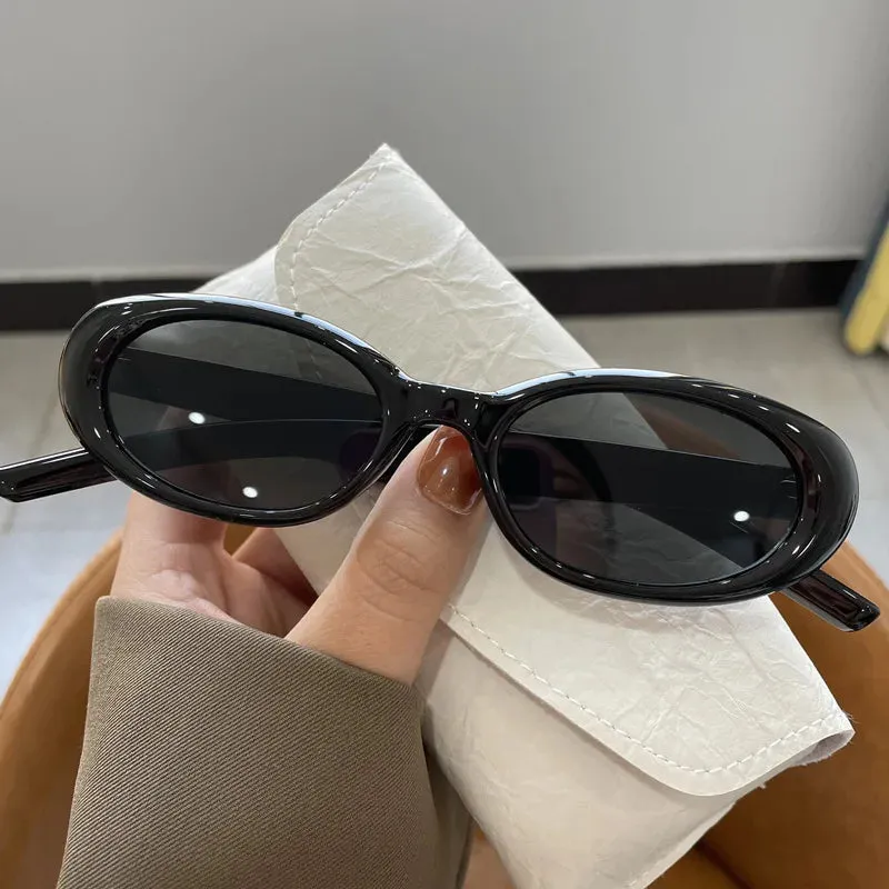 Vintage Oval Frame Sunglasses