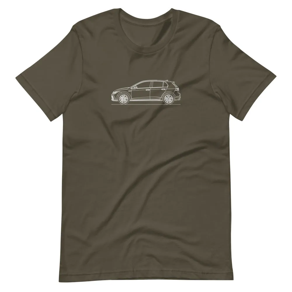 Volkswagen Golf GTI MK8 silhouette T-shirt