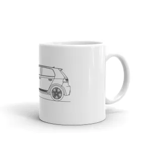 Volkswagen Golf R MK6 Stripes Outline Mug