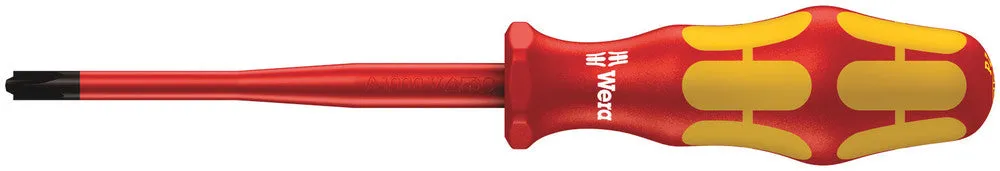 Wera 05020134001 165 iSS PZ/S VDE Insulated screwdriver with reduced blade diameter for PlusMinus screws (Pozidriv/slotted), # 2 x 100 mm
