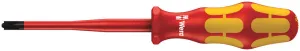 Wera 05020134001 165 iSS PZ/S VDE Insulated screwdriver with reduced blade diameter for PlusMinus screws (Pozidriv/slotted), # 2 x 100 mm