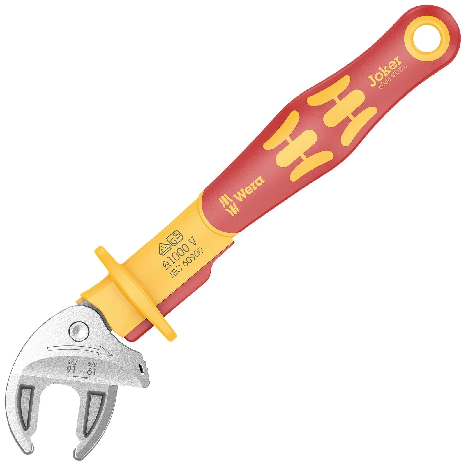 Wera Joker VDE L 6004 Insulated Self Setting Adjustable Spanner 16-19mm