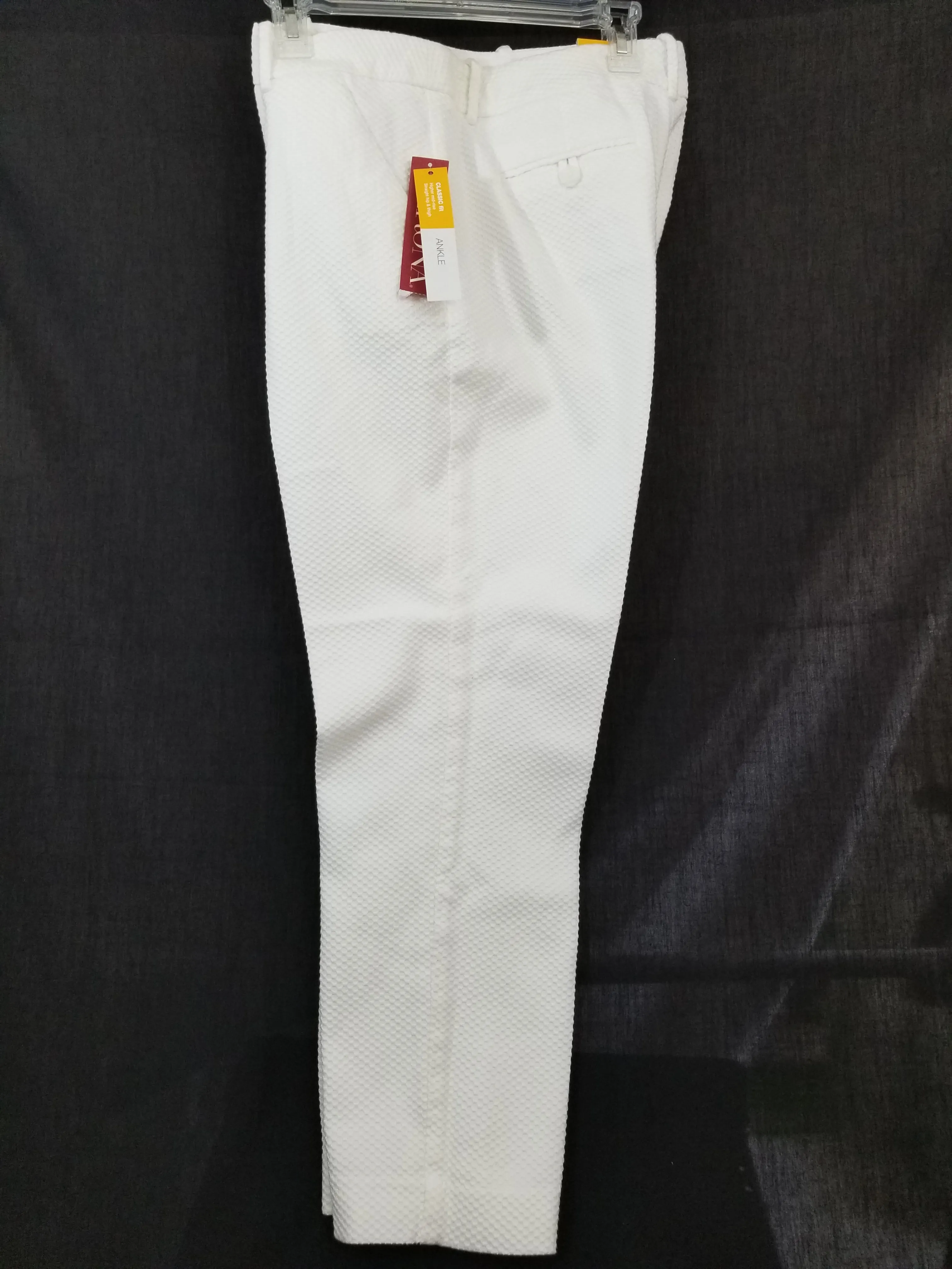 White Crop Slacks
