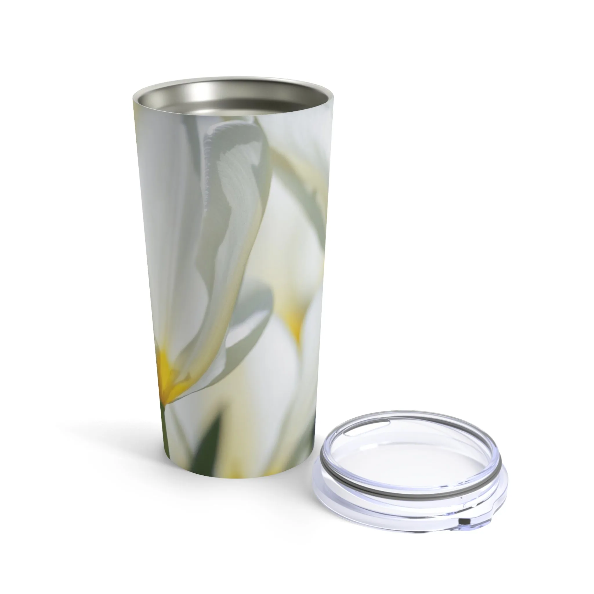 White Flowers - Tumbler 20oz