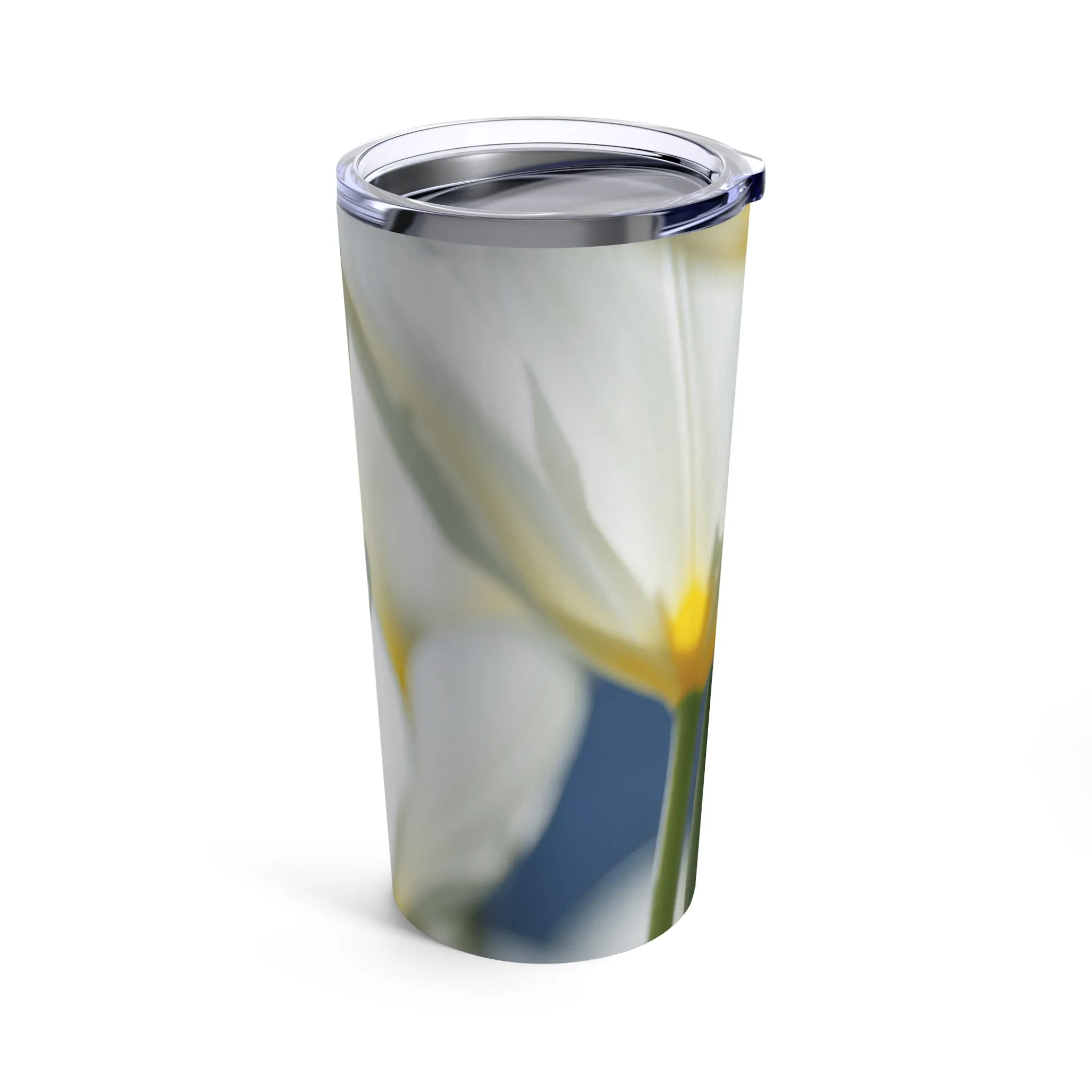 White Flowers - Tumbler 20oz