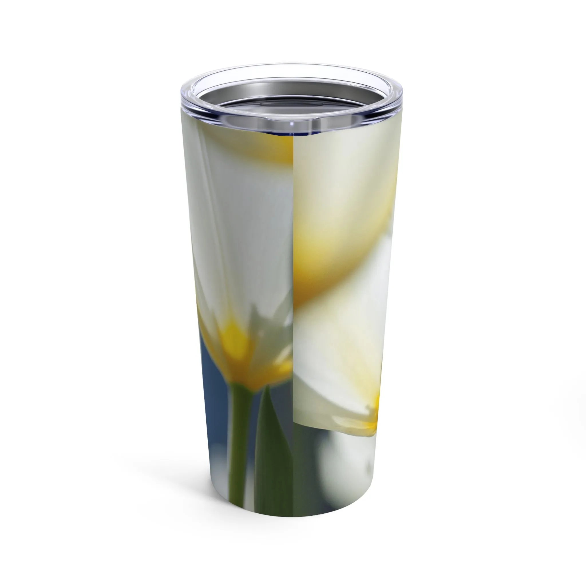 White Flowers - Tumbler 20oz