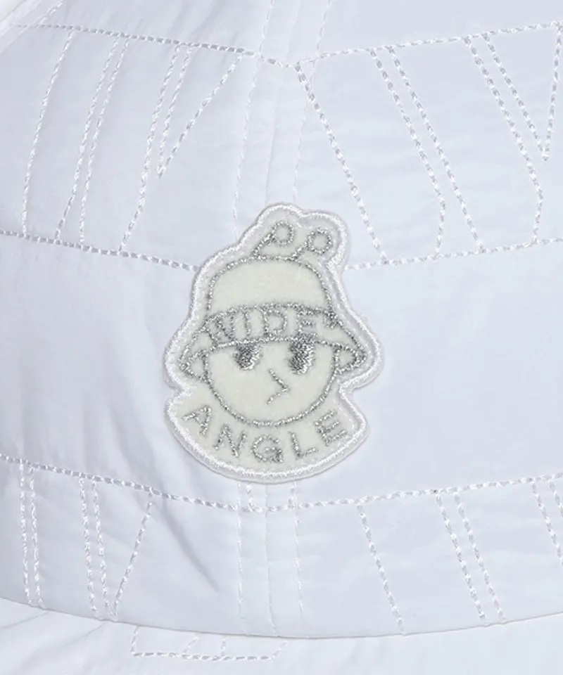 WideAngle: Co Quilted Modified Earflap Cap L - Off-White
