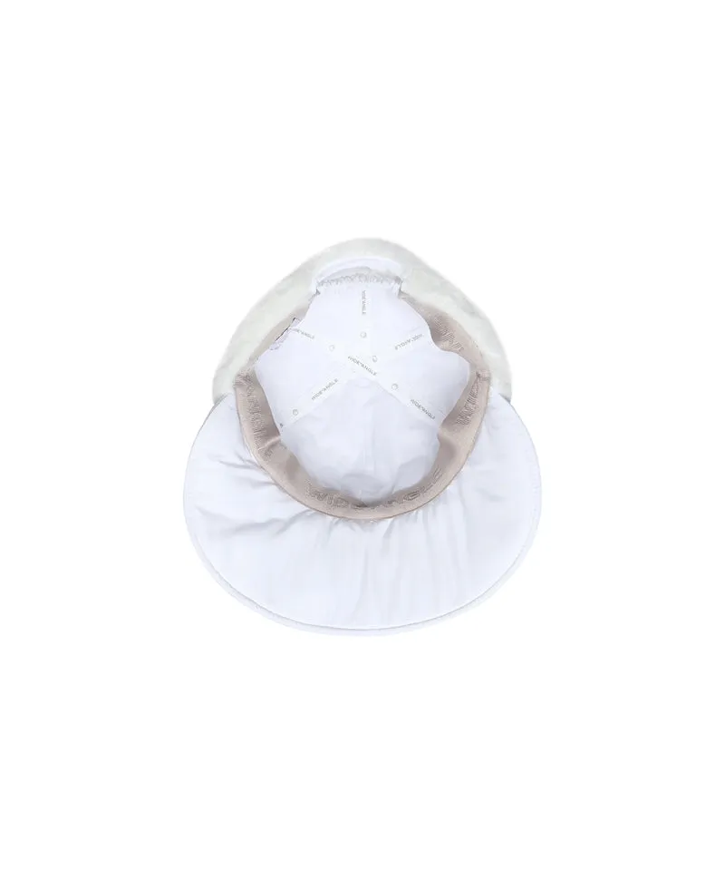 WideAngle: Co Quilted Modified Earflap Cap L - Off-White