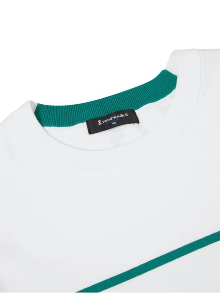 WideAngle: Men's TO Color Block Line Round Neck Sweater- 3 Colors