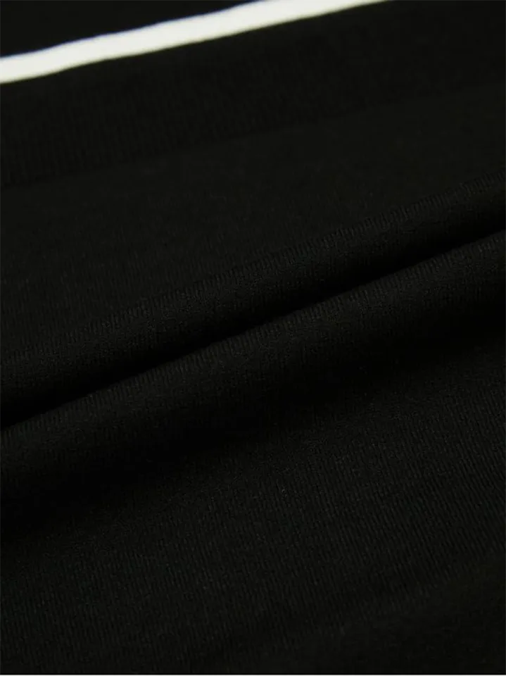 WideAngle: Men's TO Color Block Line Round Neck Sweater- 3 Colors