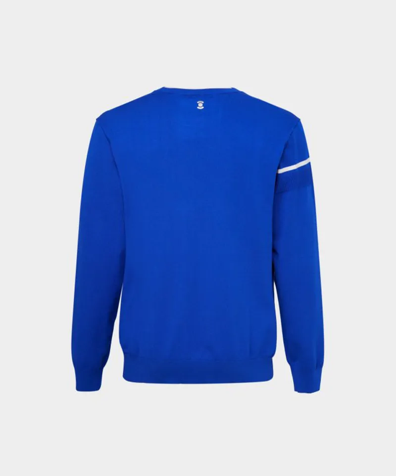 WideAngle: Men's TO Color Block Line Round Neck Sweater- 3 Colors