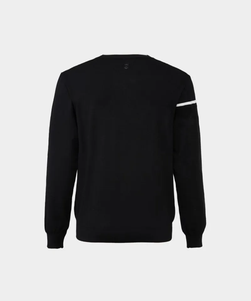 WideAngle: Men's TO Color Block Line Round Neck Sweater- 3 Colors