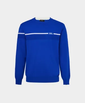 WideAngle: Men's TO Color Block Line Round Neck Sweater- 3 Colors