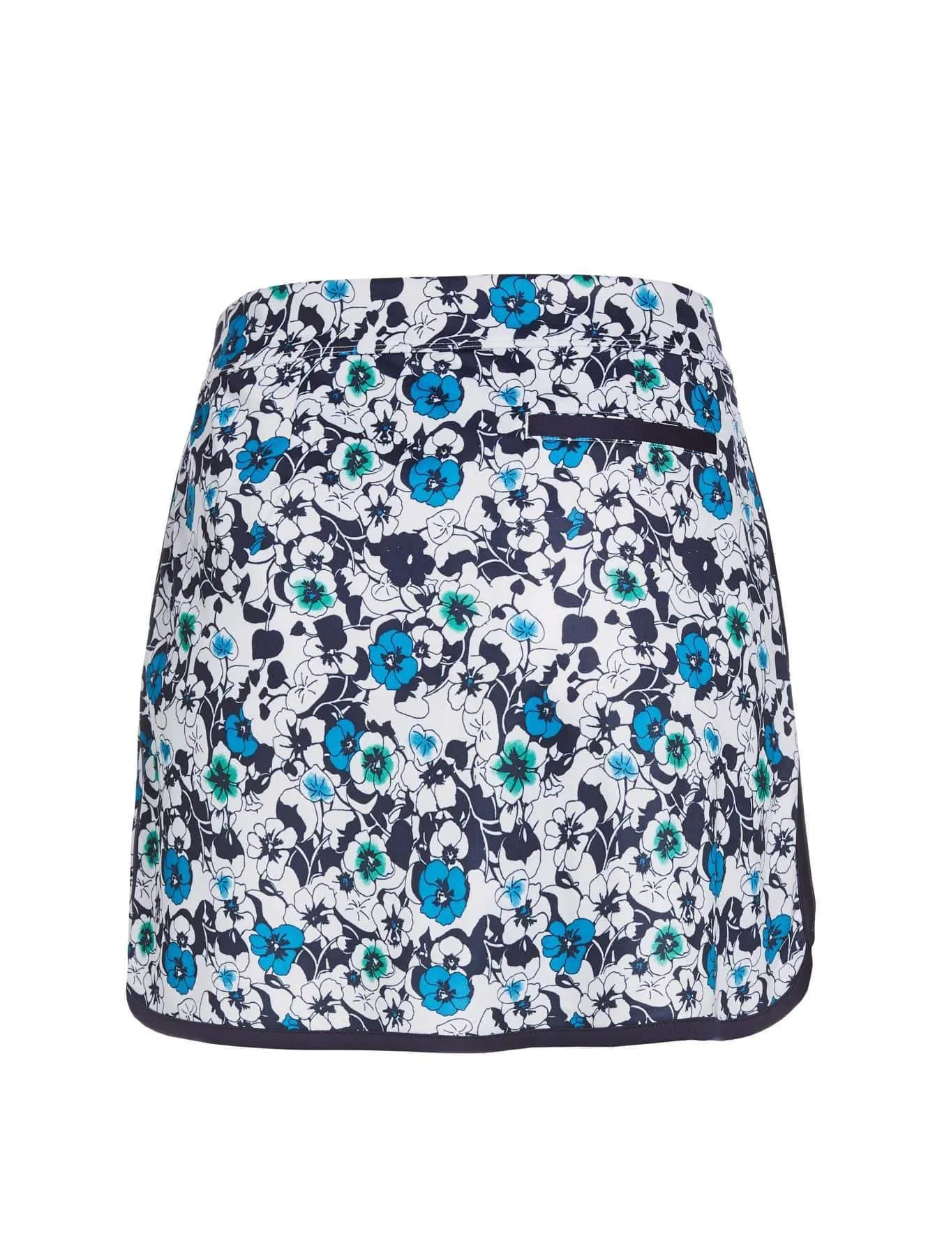 Womens Allover Retro Floral Print Skort