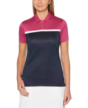 Womens Color Block Polo