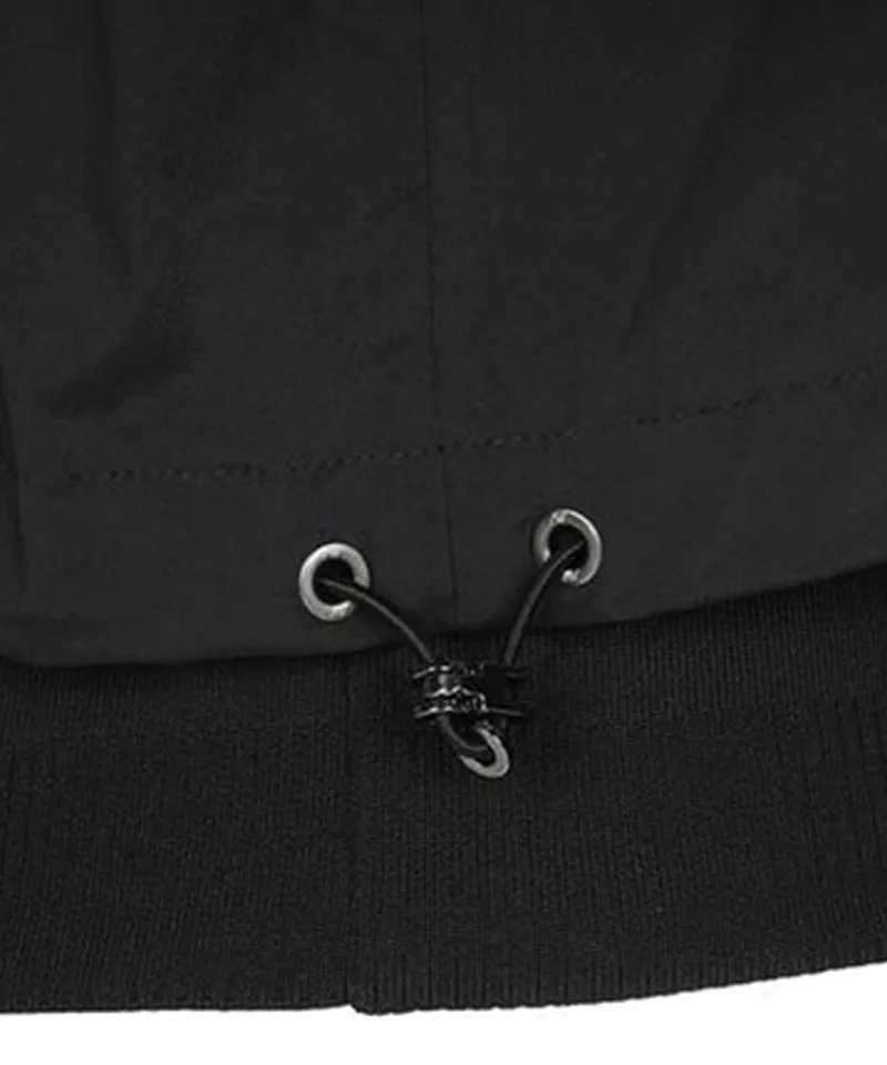 Women's Neck Point Short Sleeve JK - Black