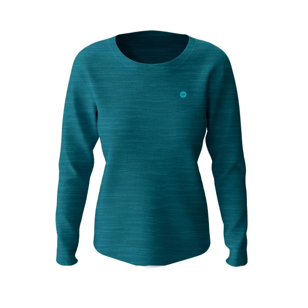 Women's Teal Long Sleeve MTB Outdoor Jersey