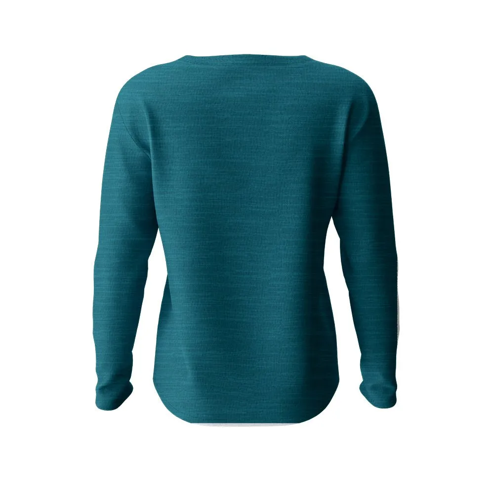 Women's Teal Long Sleeve MTB Outdoor Jersey