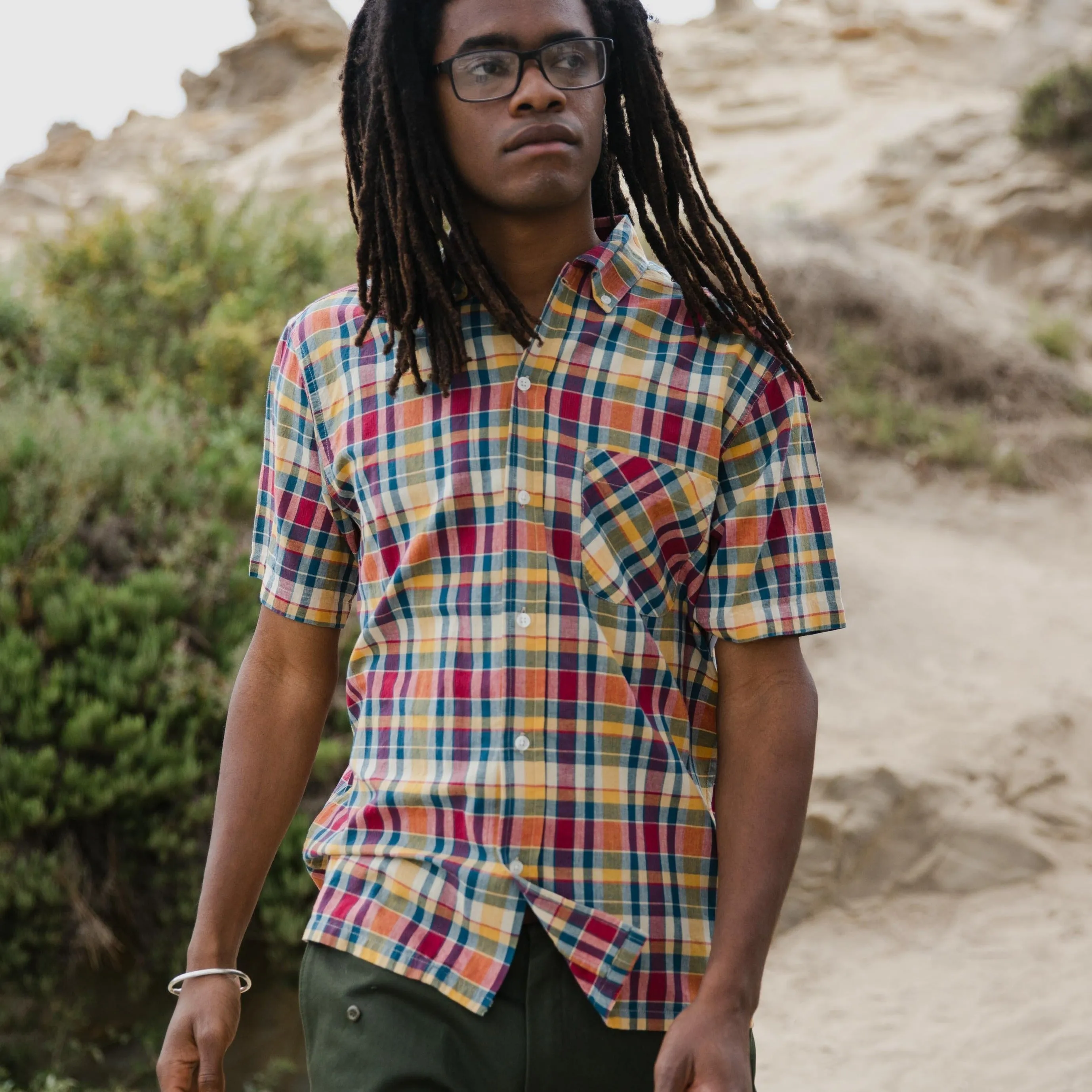 Yellow Rat - Pull Over BD Shirt (Navy/Red)